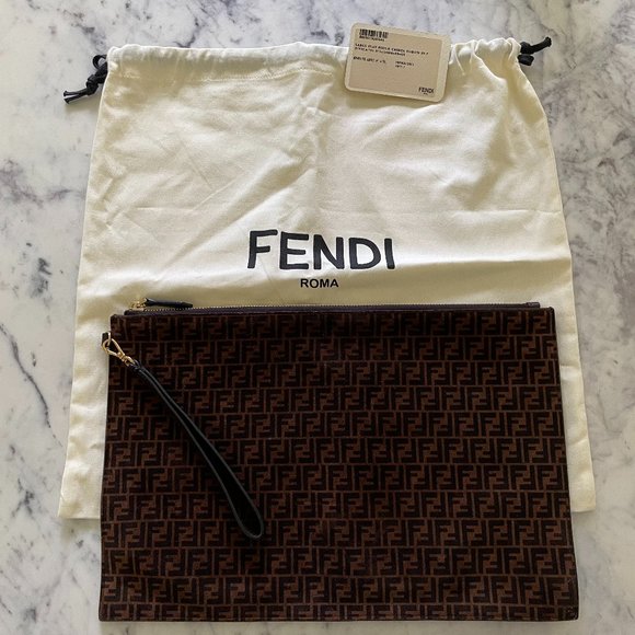 Fendi, Bags, Fendi Large Flat Pouch